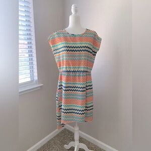 Bloom Orange and Green Casual Sundress